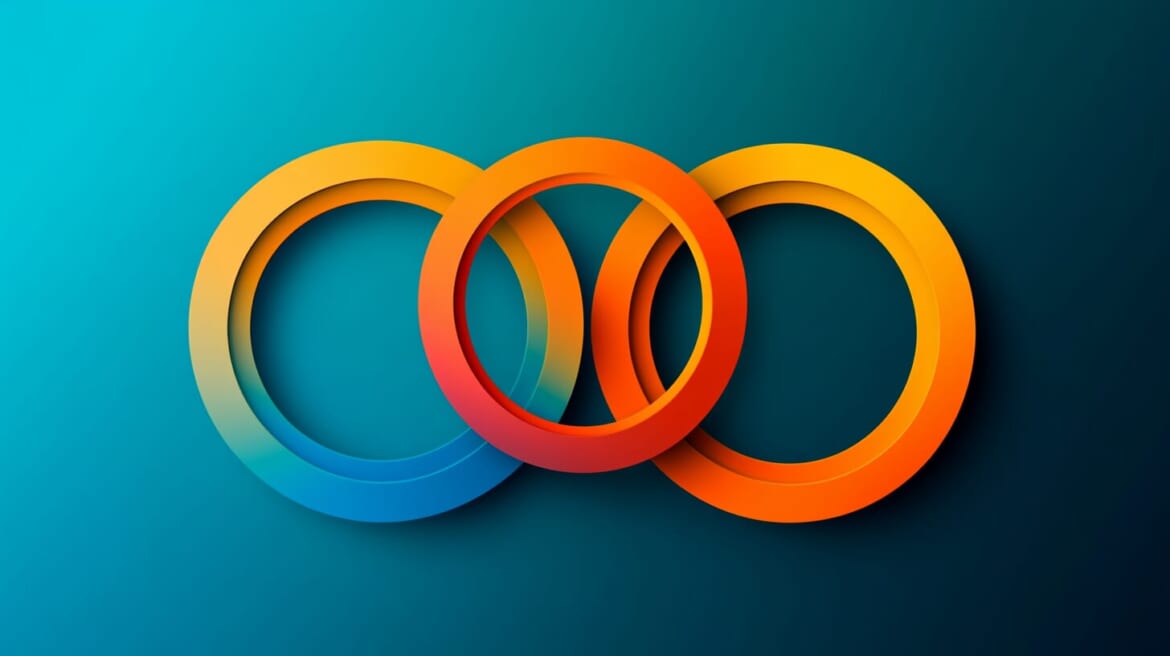 三方良し の考え方を表す抽象的なイメージ