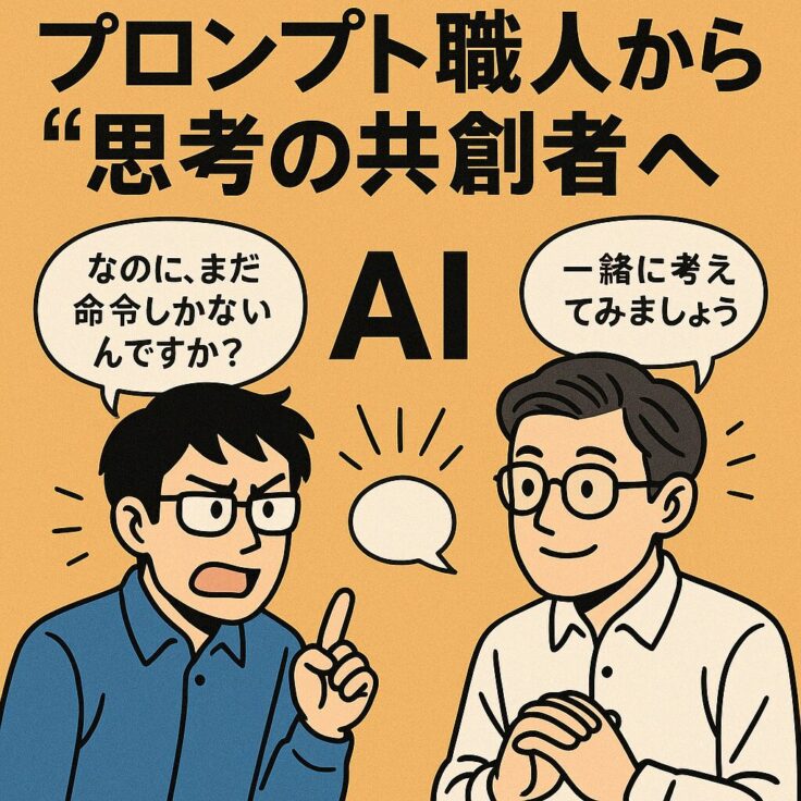 プロンプト職人から“思考の共創者”へ