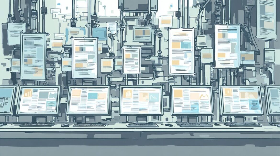 AIによる量産記事のイメージ