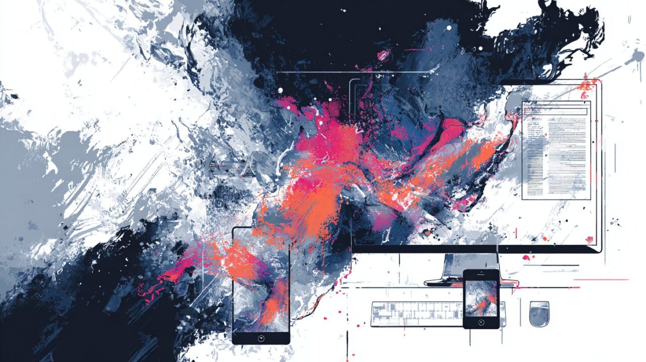 レスポンシブ対応された資料とPDFとの比較イメージ