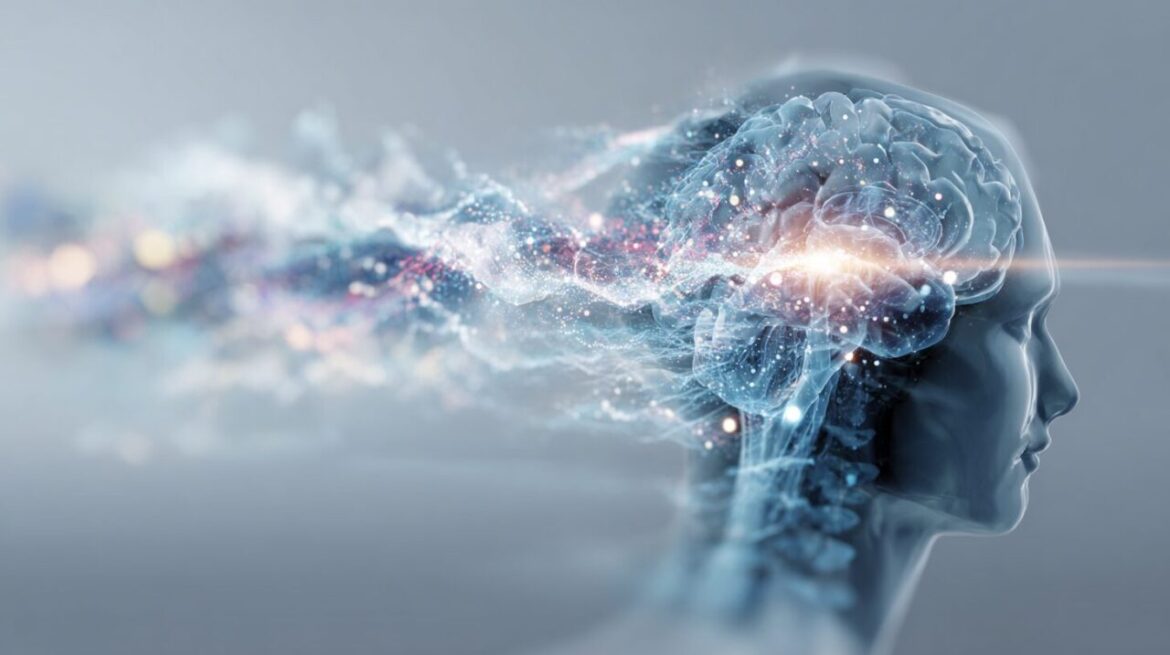 脳内でノイズ信号が主旋律に飲み込まれていく図