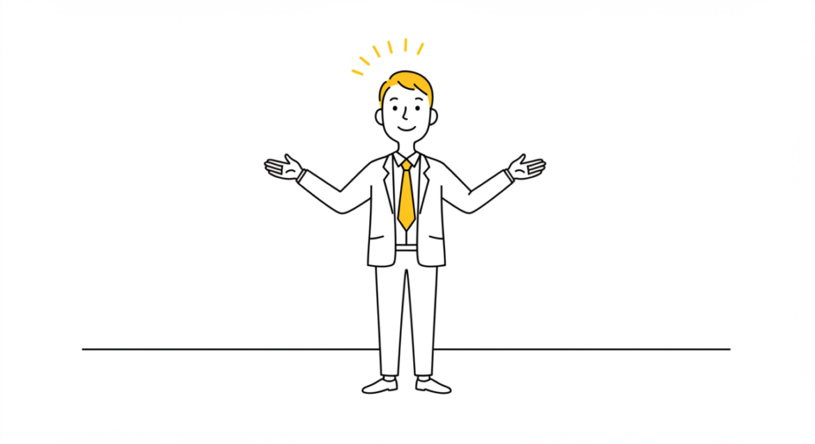 優しさとリーダーとしての強さを両立するENFJ起業家のイラスト