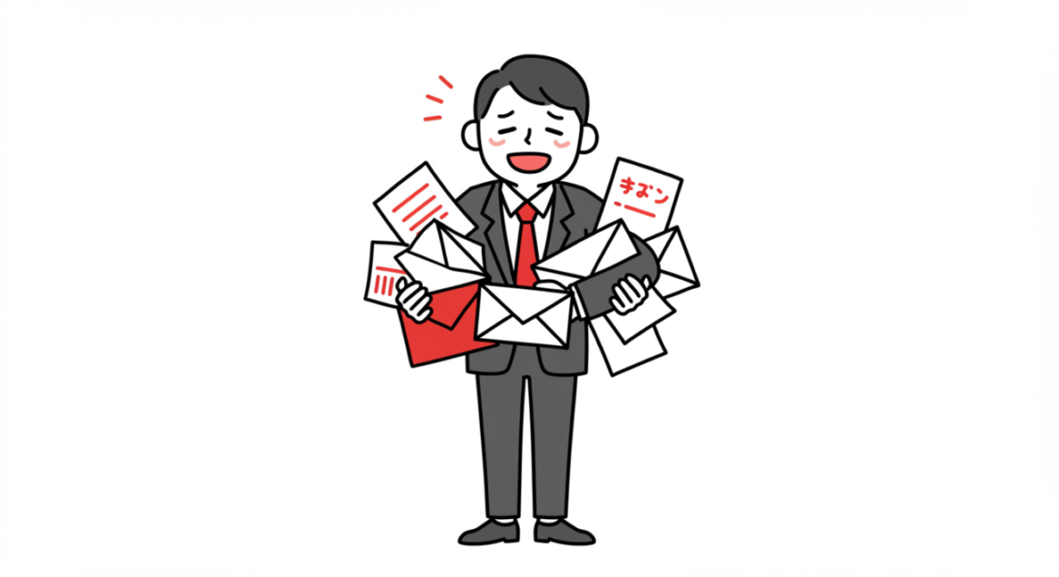 共感の距離を保ちながら冷静に判断するENFJリーダーのイラスト