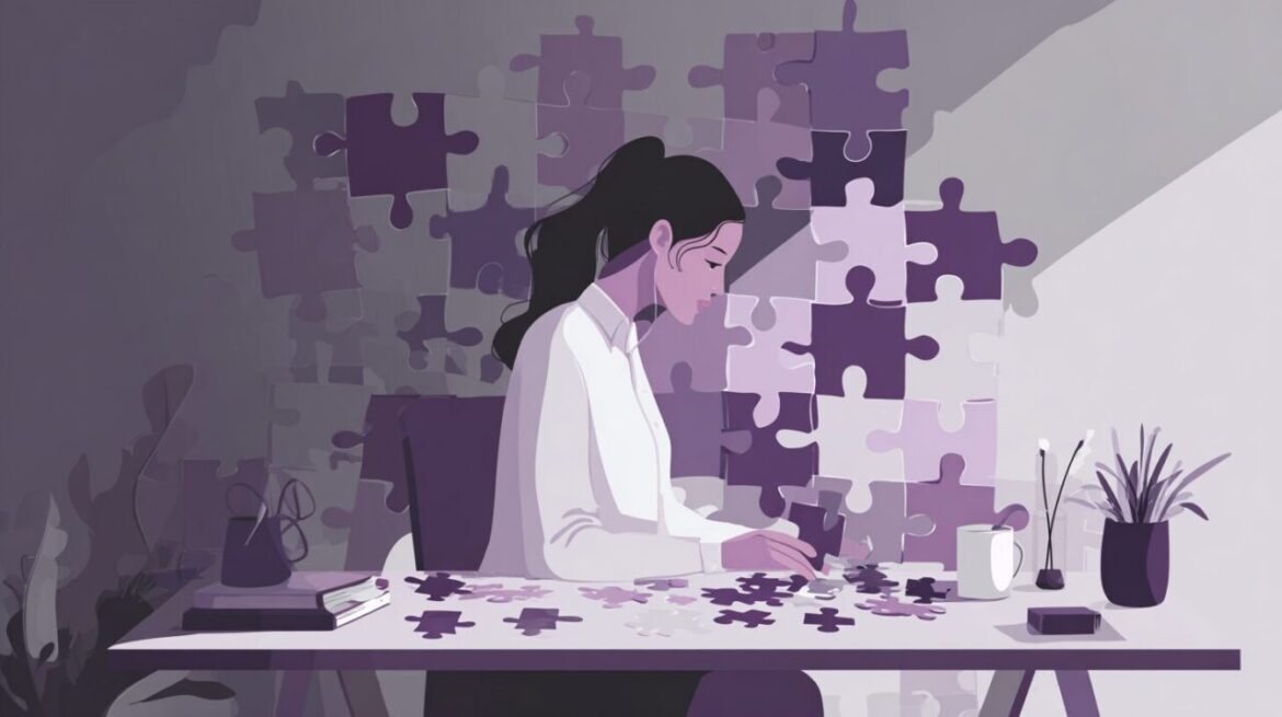 行動を通して真理に近づくINTP起業家の理解の完成を象徴するイラスト