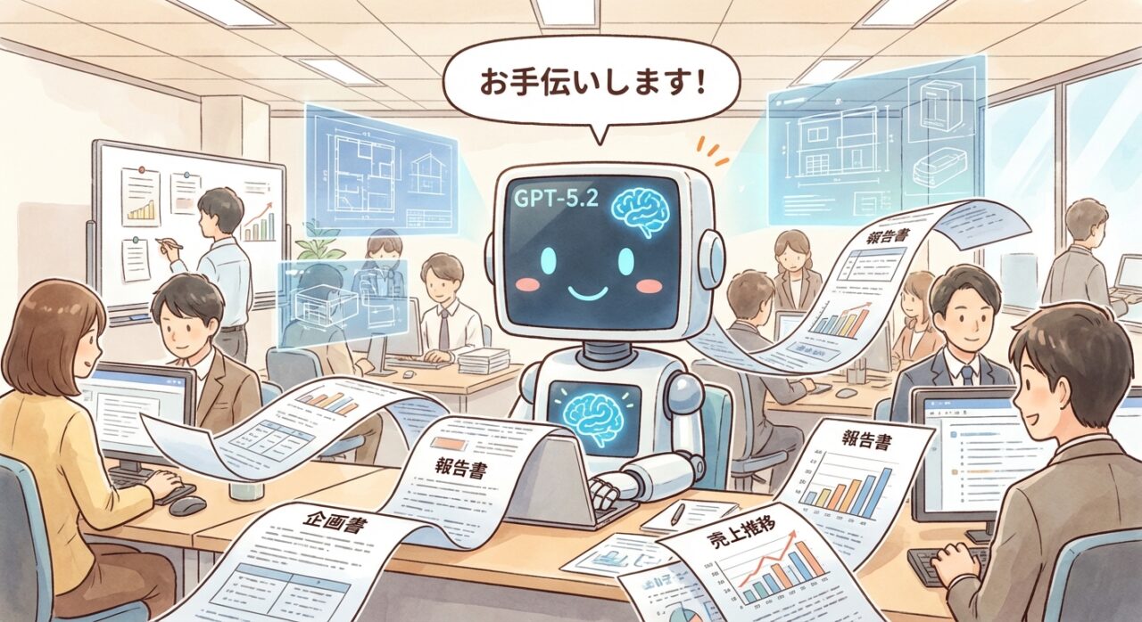 ChatGPT 系：GPT-5.2 へ到達、長文・業務対応強化